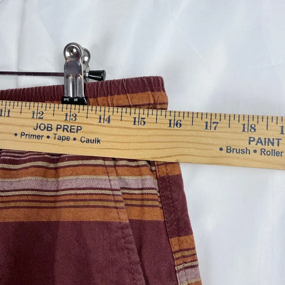 Hurley Shorts Mens Medium‎ Striped Cotton Surf Skate Beach Boho Retro